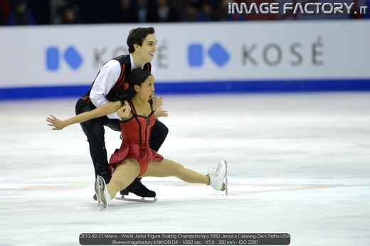 2013-02-27 Milano - World Junior Figure Skating Championships 5392 Jessica Calalang-Zack Sidhu USA